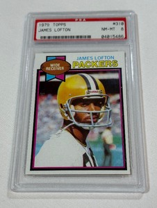 James Lofton RC PSA 8 NM-MT Graded Slab 1979 Topps #310 Vintage Rookie Football Card