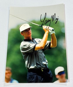 Larry Mize Autographed Golf Photo
