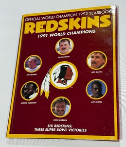 Washington Redskins 1991 World Champions Football Book