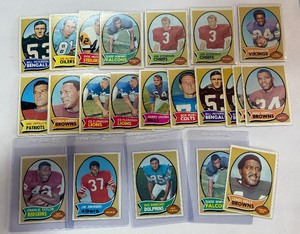 1970 Topps Football 22 Card Vintage Lot w Rookies and Stars