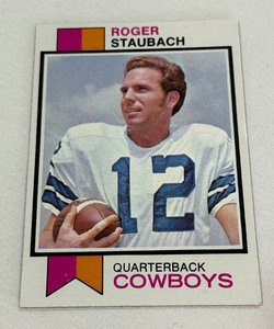 Roger Staubach 1973 Topps #475 2nd Year Vintage Football Card