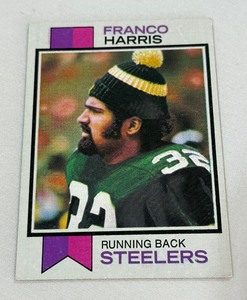 Franco Harris RC 1973 Topps #89 Vintage Rookie Football Card