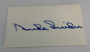 Duke Snider Autographed Card - Vintage Baseball