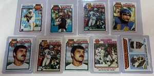 1979 Topps Football 9 Card Vintage Football Lot - Doug Williams RC and Stars