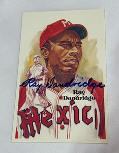 Ray Dandridge Autographed 1987 Perez Steele 10,000 Baseball Post Card