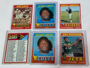 1971 Topps Football 6 Card Vintage Stars and More Lot