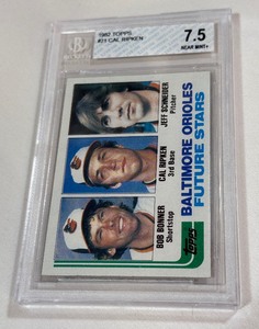 Cal Ripken Jr. RC Beckett Graded 7.5 NM 1982 Topps Orioles Future Stars #21 Vintage Rookie Baseball Card