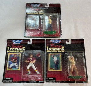 1997 Timeless Legends Starting Lineup Figures - Arnold Palmer, Sam Snead, and Joe Theisman