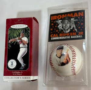 Cal Ripken Jr. Hallmark Christmas Ornament and Commemorative Baseball