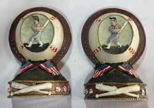 Vintage Baseball Bookends - Heavy Collectibles, New