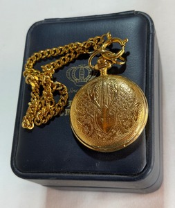 Jules Jurgensen New In Box Pocket Watch JJ Quartz - Vintage