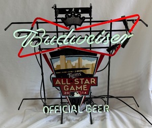 2014 Budweiser Beer Neon MLB All-Star Game - Minnesota Twins Baseball