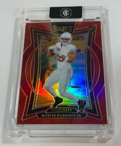 Marvin Harrison 99 RC 2024 Select Red Prizm #24 Concourse Numbered 1299 Rookie Football Card