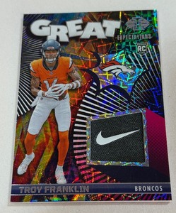 Troy Franklin 9 RC Relic2024 Illusions Great Expectations #GE-TFN Numbered 69 Rookie Football Card