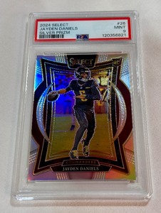 Jayden Daniels RC PSA Graded 9 Mint Slab 2024 Select #26 Rookie Football Card