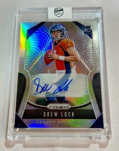 Drew Lock Auto RC 2019 Prizm #304 Rookie Football Card