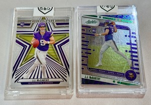JJ McCarthy 2 Card RC Rookie Minnesota Vikings Football Lot
