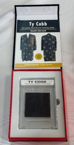 Ty Cobb Smoking Jacket Swatch from sportscards.com