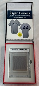 Roger Clemens 2003 Game Jersey Swatch from sportscards.com