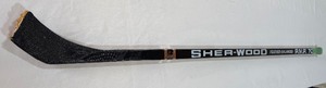 Marc Bureau Team Issued  Used Sher-Wood Broken Hockey Stick