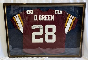 Darrell Green Autographed Jersey w/ "Redskins HOF '08" Inscription - Beautifully Framed! Washington Redskins Football