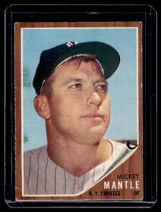 Mickey Mantle 1962 Topps #200 Vintage RARE ICONIC New York Yankees Baseball Card