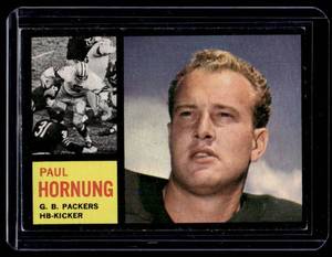 Paul Hornung 1962 Topps #64 Vintage Green Bay Packers Football Card