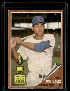 Billy Williams Rookie Cup 1962 Topps #288 Vintage Baseball Card