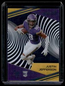 Justin Jefferson RC 2020 Chronicles Clear Vision #CV-11 Rookie Minnesota Vikings Football Card