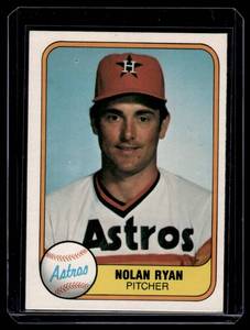 Nolan Ryan 1981 Fleer #57 Vintage Baseball Card