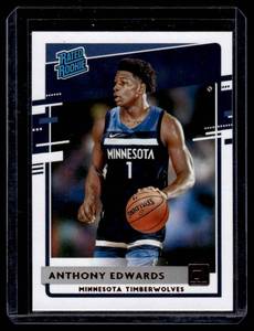 Anthony Edwards RC 2020-21 Donruss Rated Rookies #201 Minnesota Timberwolves Basketball Card
