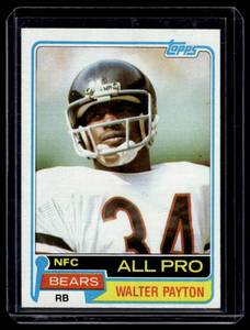 Walter Payton 1981 Topps #400 Vintage Football Card