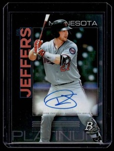 Ryan Jeffers Auto 2020 Bowman Platinum #TOP-56 Minnesota Twins Baseball Card