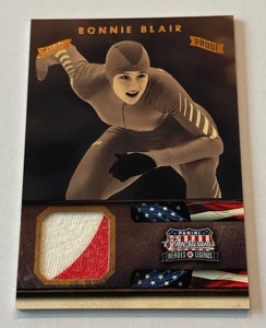 Bonnie Blair Relic 99 2012 Panini Americana Heroes & Legends Proof #64 Numbered 7299 Speed Skating Olympic Card