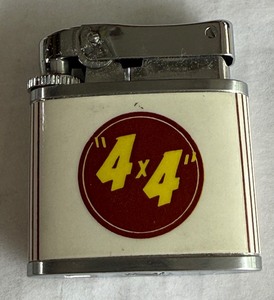Vintage 1950s 4x4 Brand Automatic Pocket Petrol Lighter