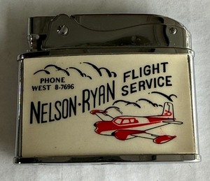 Vintage 1950s Nelson-Ryan Flight Service Petrol Lighter