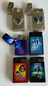 (6) Novelty Pocket Lighters 1990s-2000s
