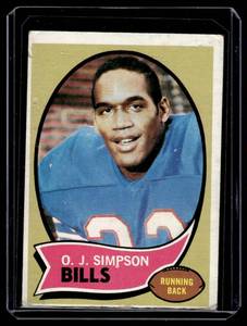 OJ Simpson RC 1970 Topps #80 Rookie Vintage Football Card
