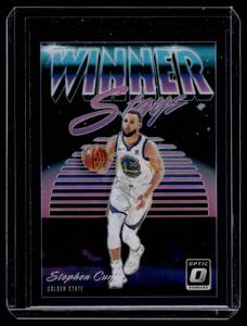 Steph Curry Insert 2018-19 Donruss Optic Prizm Winner Stays #15 Basketball Card