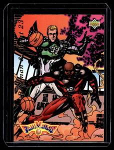 Michael Jordan  Larry Bird Fanimation 1002-93 Upper Deck #510 Basketball Card