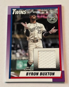 Byron Buxton Relic 2025 Topps #90RU-BB Minnesota Twins Baseball Card