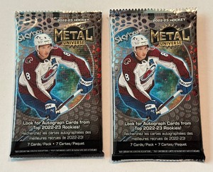 2022-23 Skybox Metal Universe NHL Hockey Cards - 2 Packs (#1)