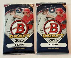 2025 Bowma Draft Baseball Cards - 2 Packs (#1)