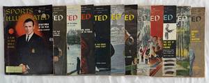 (12) 1960 Vintage Sports Illustrated Magazines January-April Issues