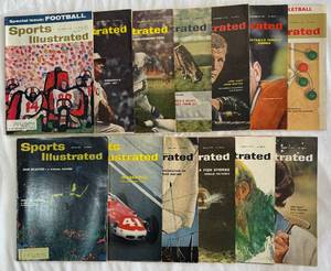 (13) 1961 Vintage Sports Illustrated Magazines May-December Issues