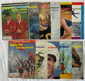 (11) 1962 Vintage Sports Illustrated Magazines September-December Issues