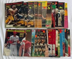 (24) 1972 Vintage Sports Illustrated Magazines June-December Issues