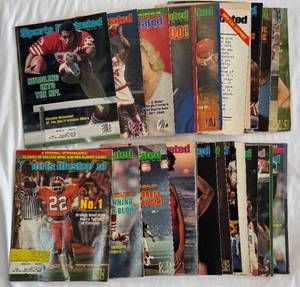 (20) 1982 Vintage Sports Illustrated Magazines January-July Issues