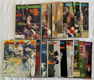 (20) 1981 Vintage Sports Illustrated Magazines January-July Issues