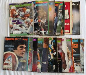 (20) 1981 Vintage Sports Illustrated Magazines July-December Issues